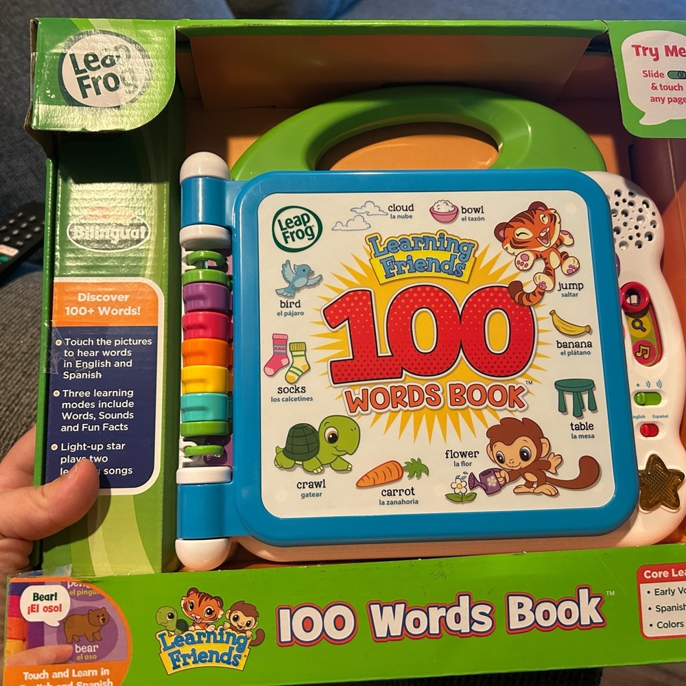 Learning Friends 100 Words Book - Green and Blue